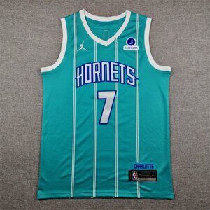 Vintage Style #7 Basketball Jersey – Teal Pinstripe Retro Sports Jersey – Unisex